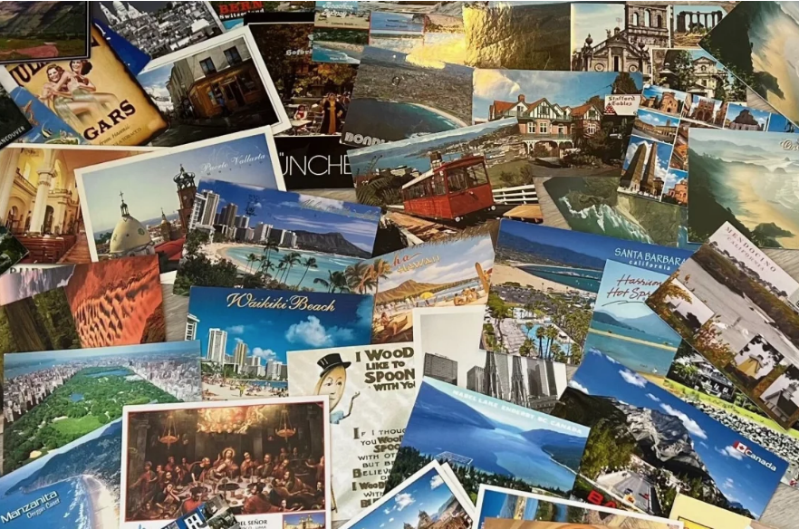 She’s sent postcards to herself for over 40 years. Here’s what she’s learned